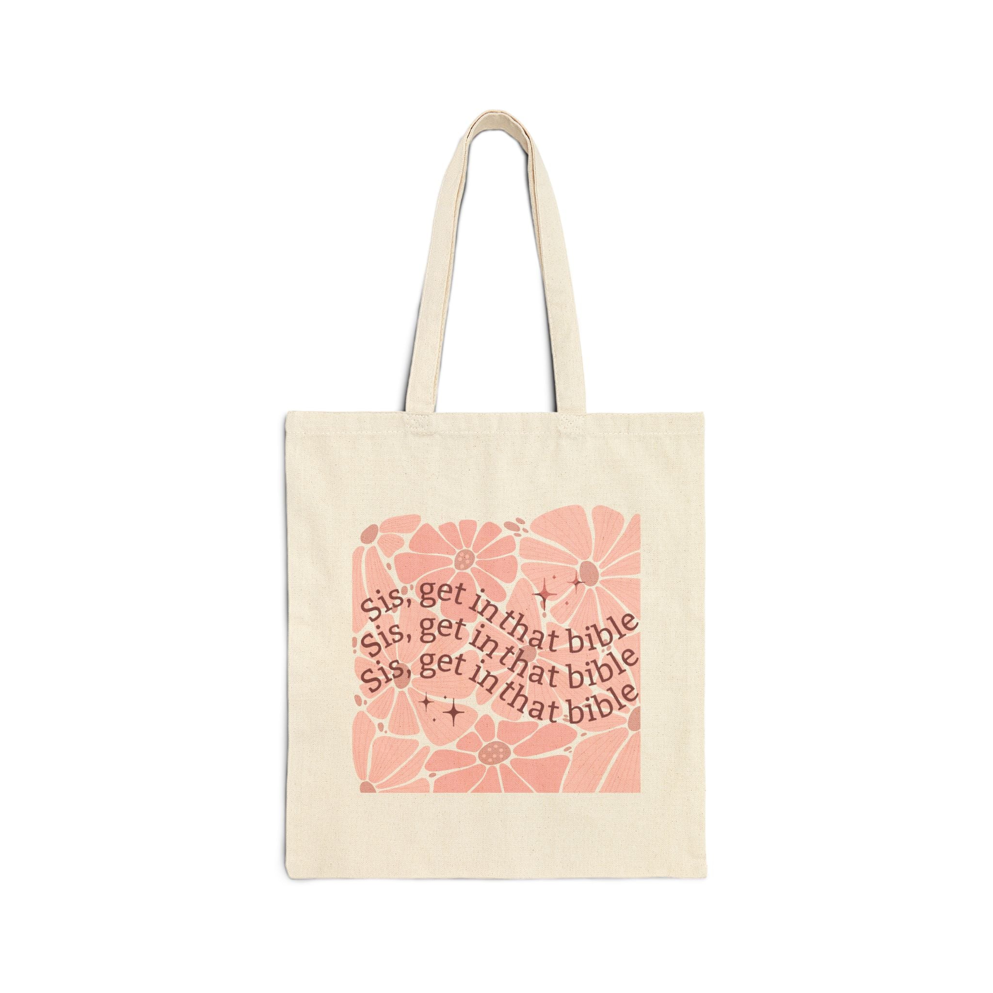 Get In That Bible Floral Tote
