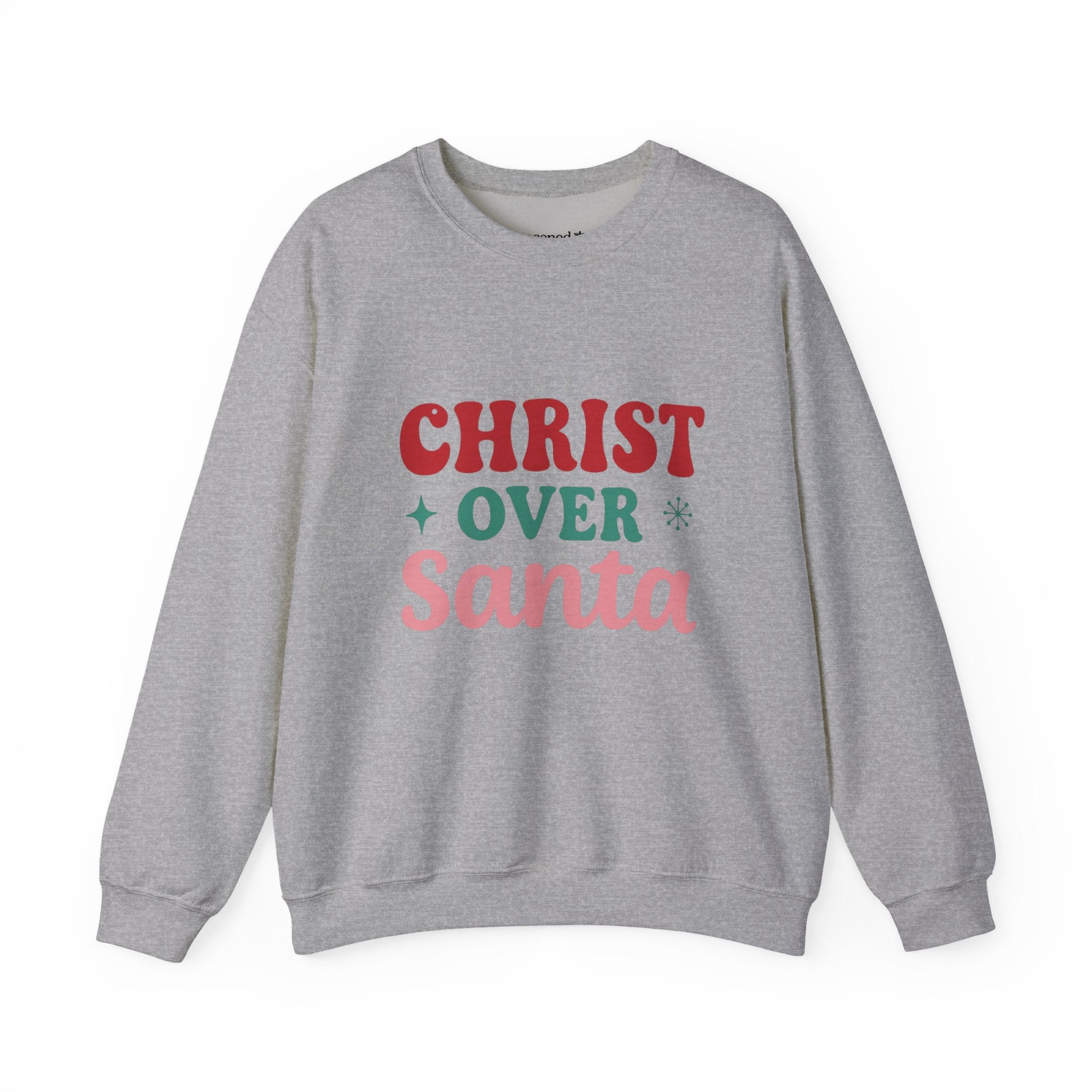 Christ Over Santa Crewneck Sweatshirt