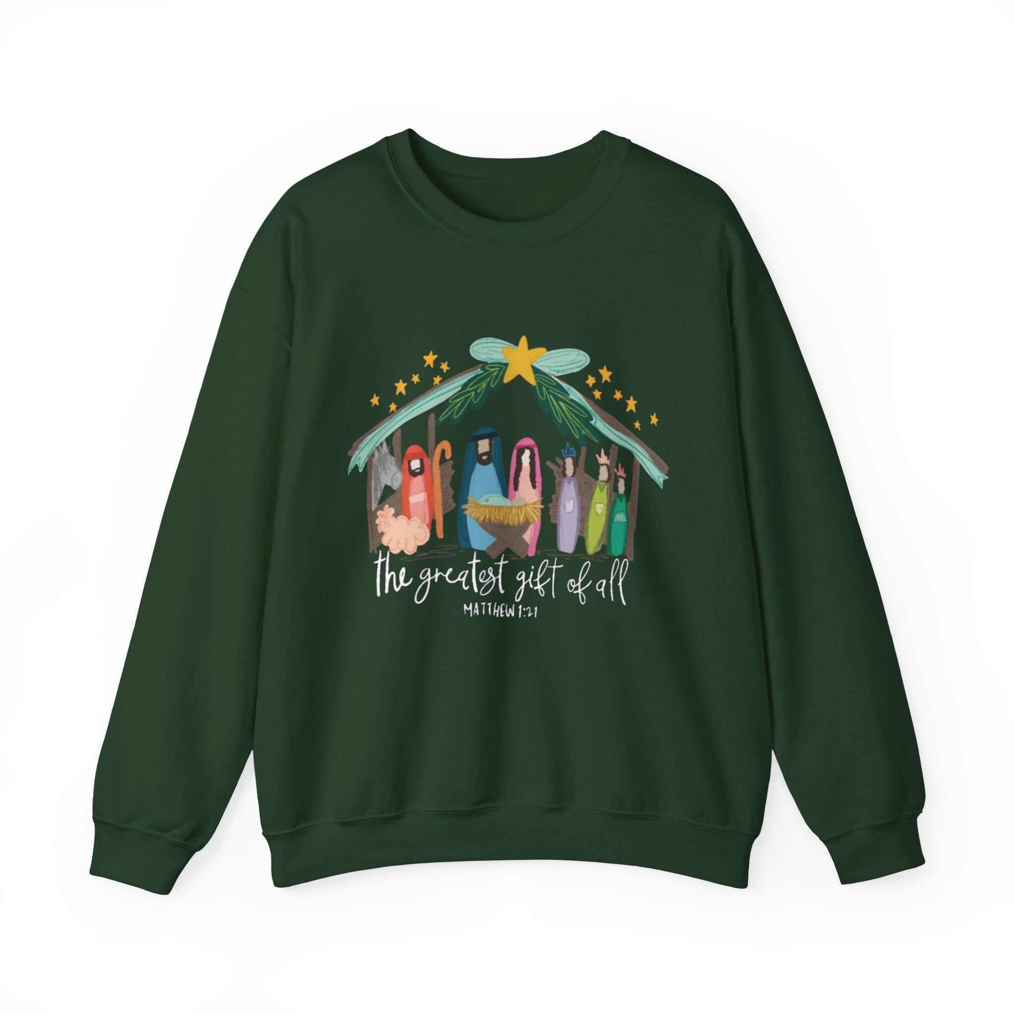 Nativity Scene Crewneck Sweatshirt