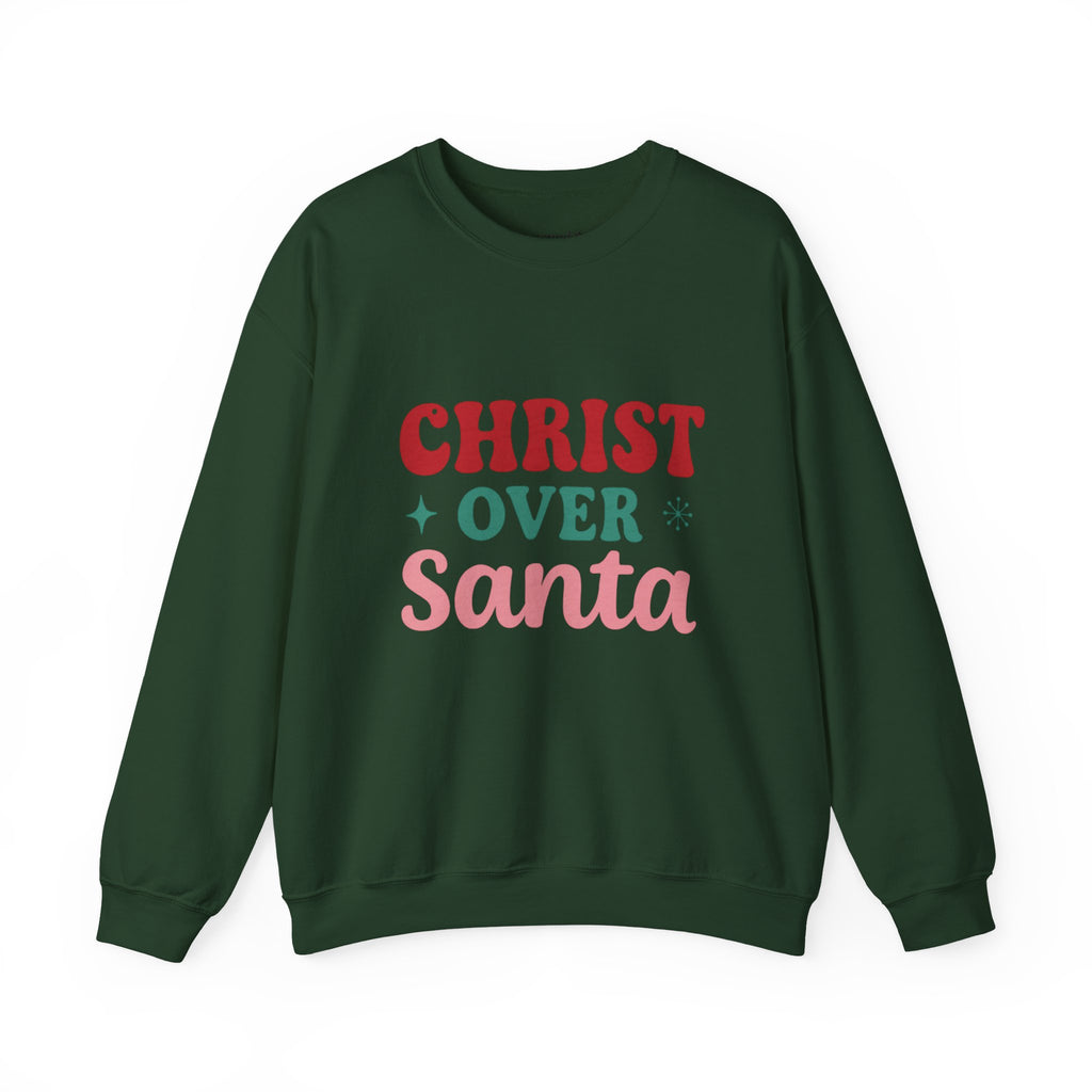 Christ Over Santa Crewneck Sweatshirt