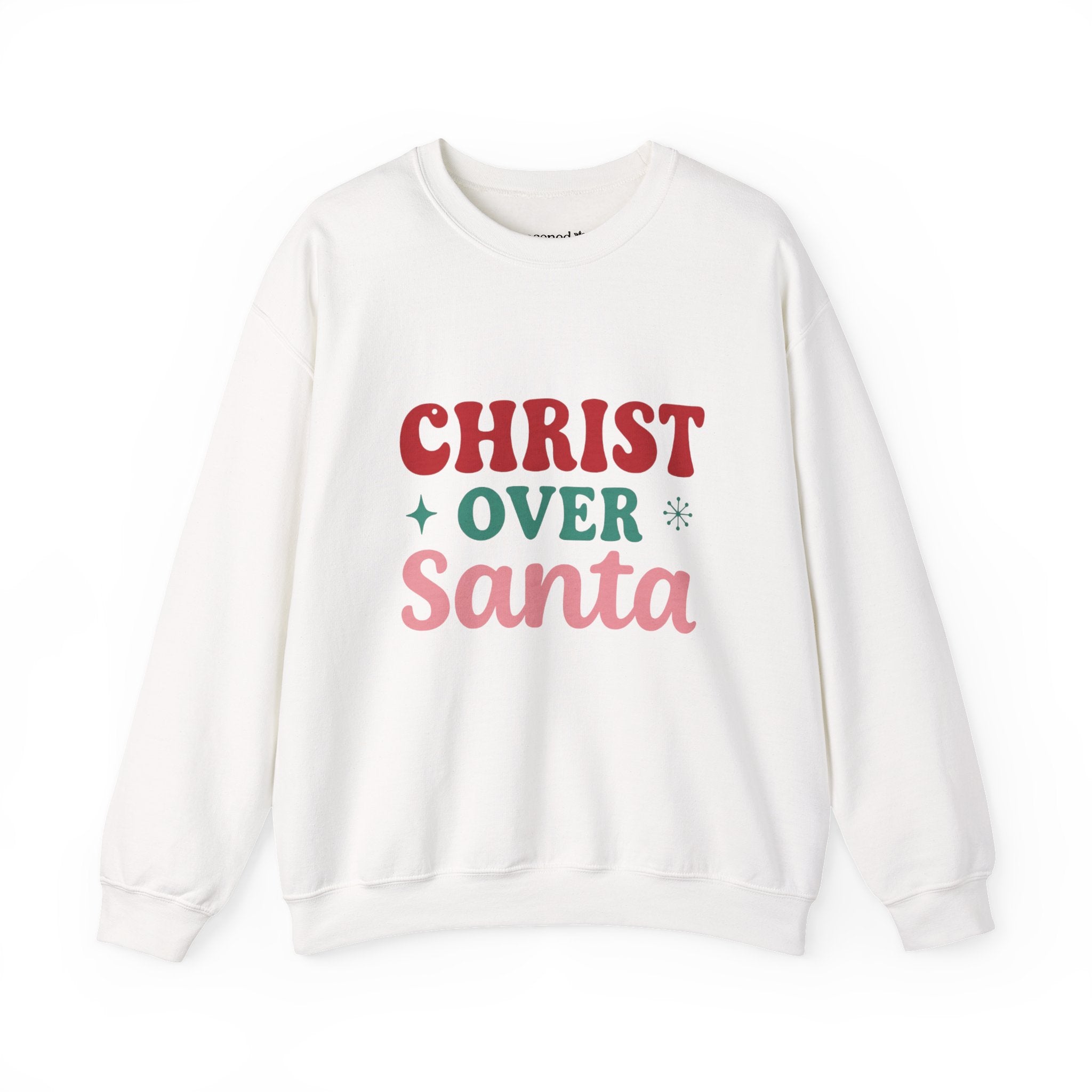 Christ Over Santa Crewneck Sweatshirt
