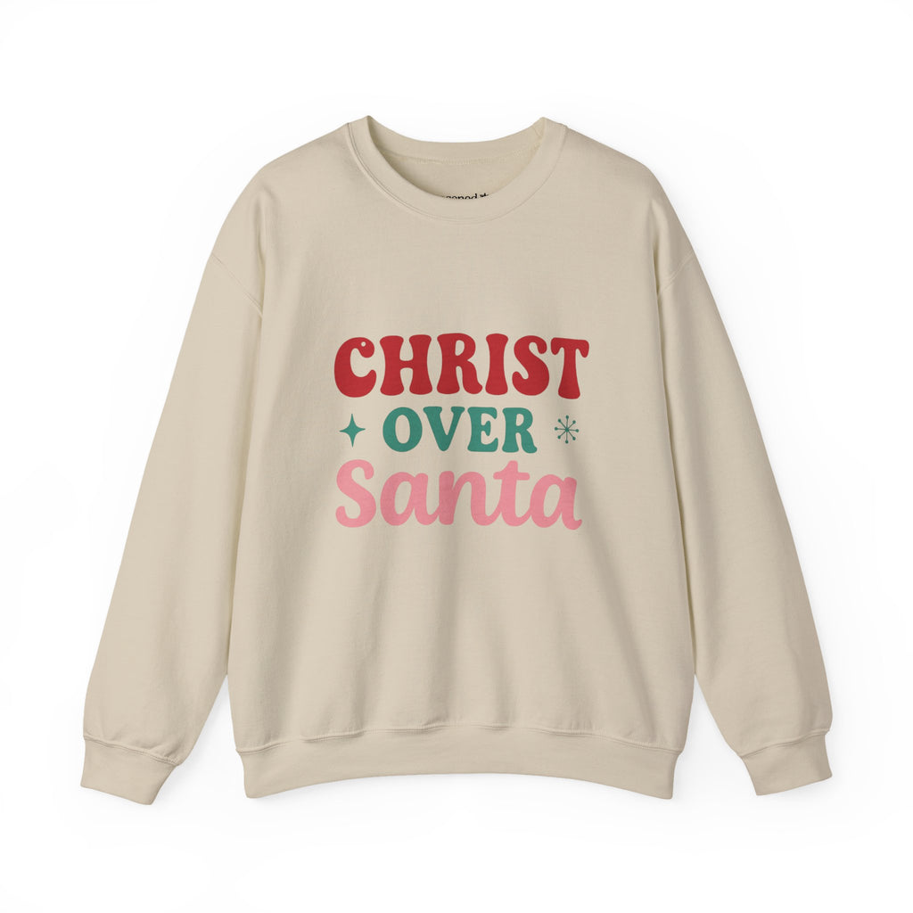 Christ Over Santa Crewneck Sweatshirt