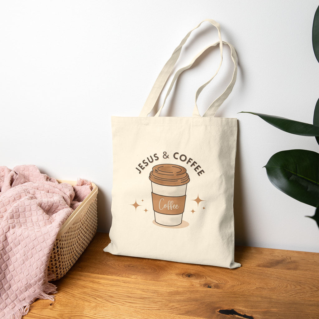 Jesus & Coffee Tote Bag