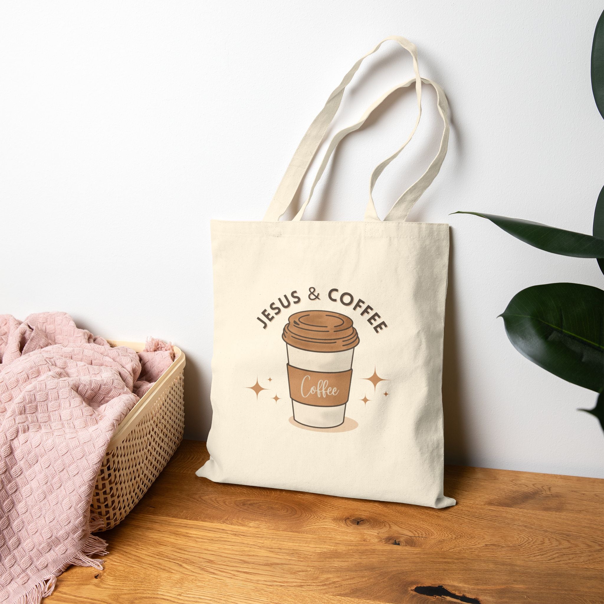 Jesus & Coffee Tote Bag