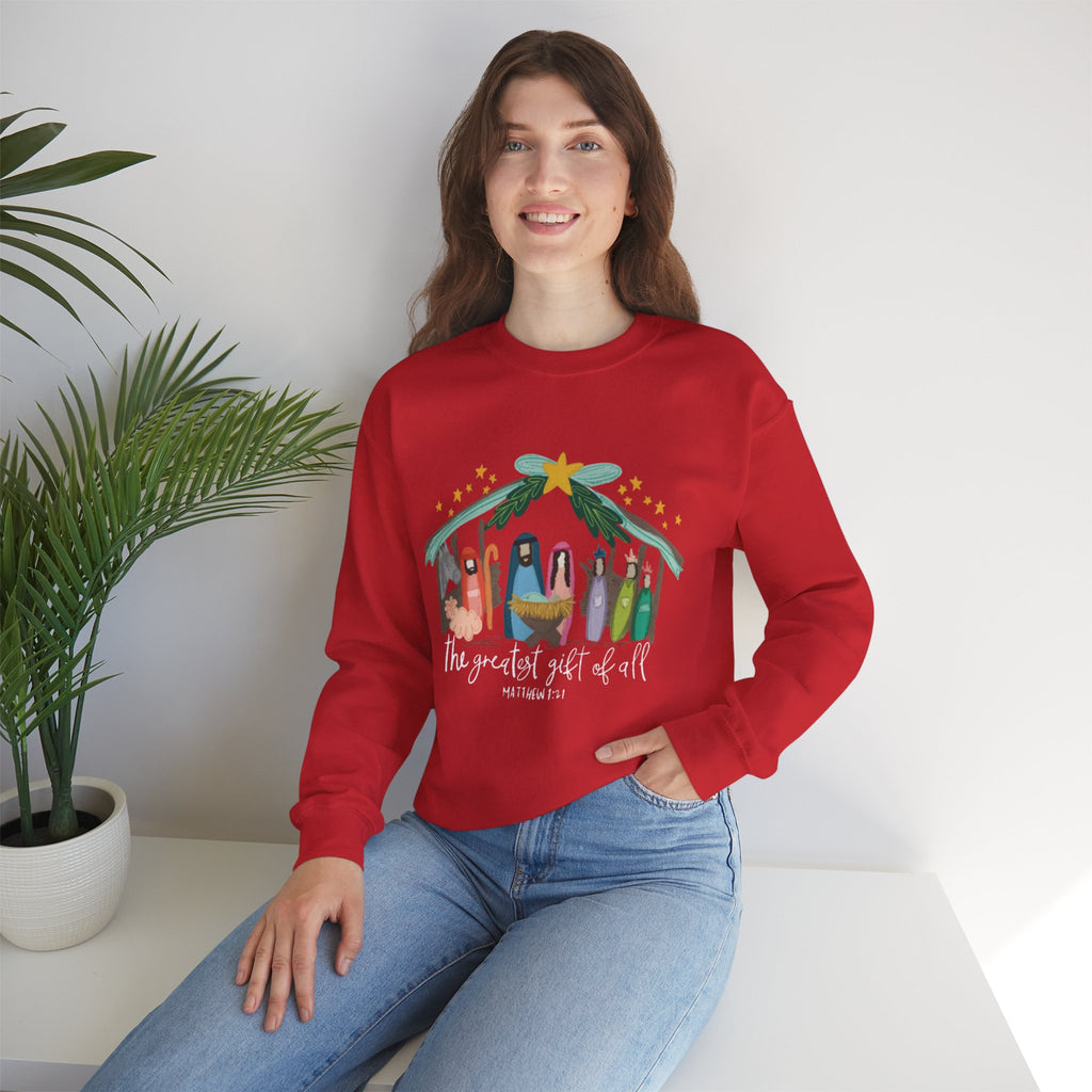 Nativity Scene Crewneck Sweatshirt
