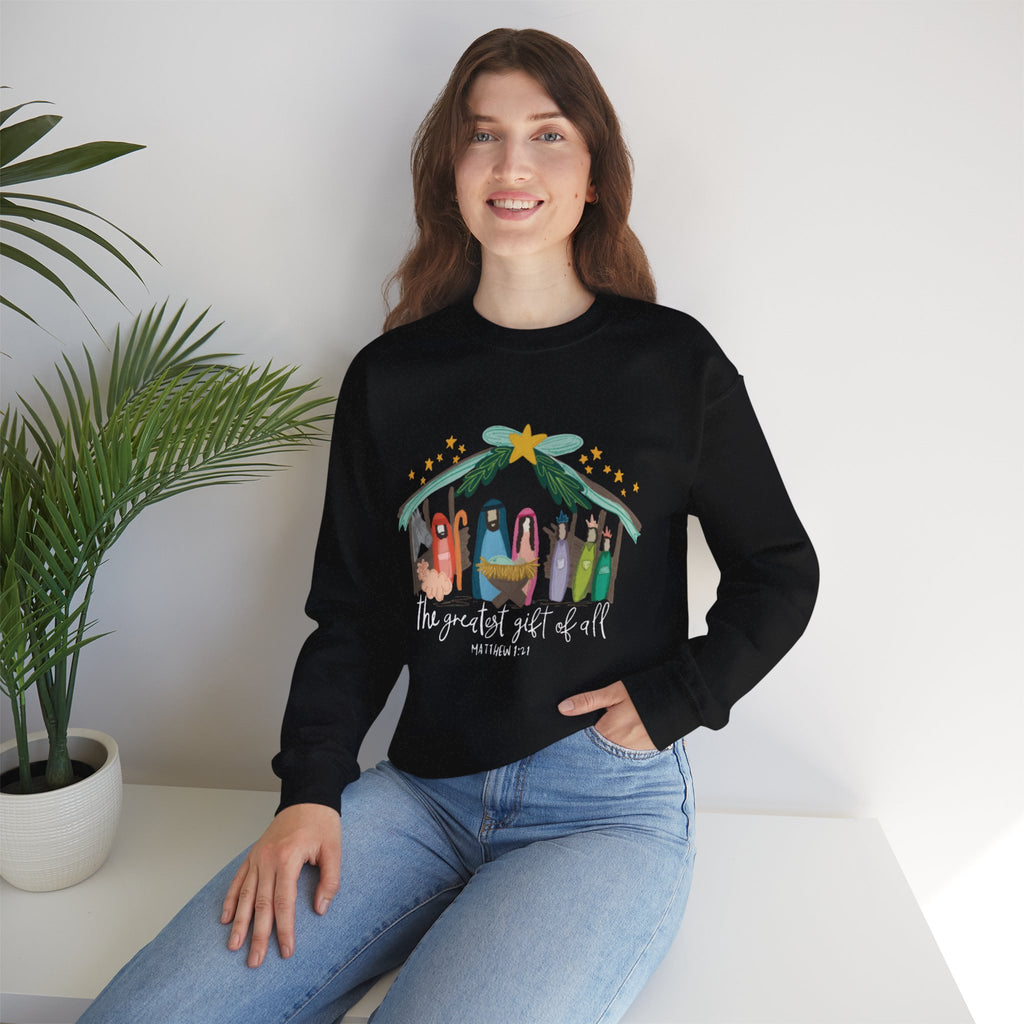 Nativity Scene Crewneck Sweatshirt
