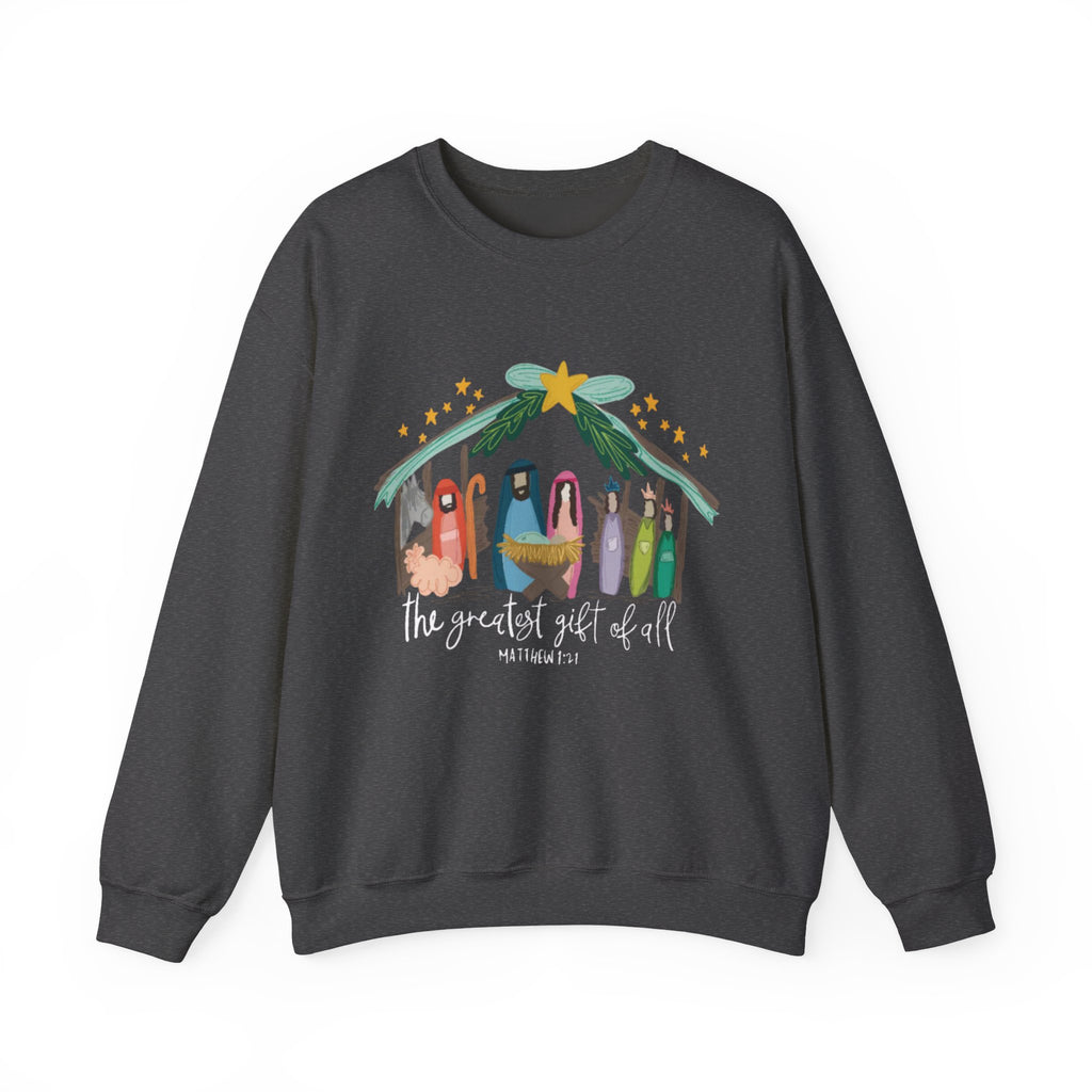 Nativity Scene Crewneck Sweatshirt
