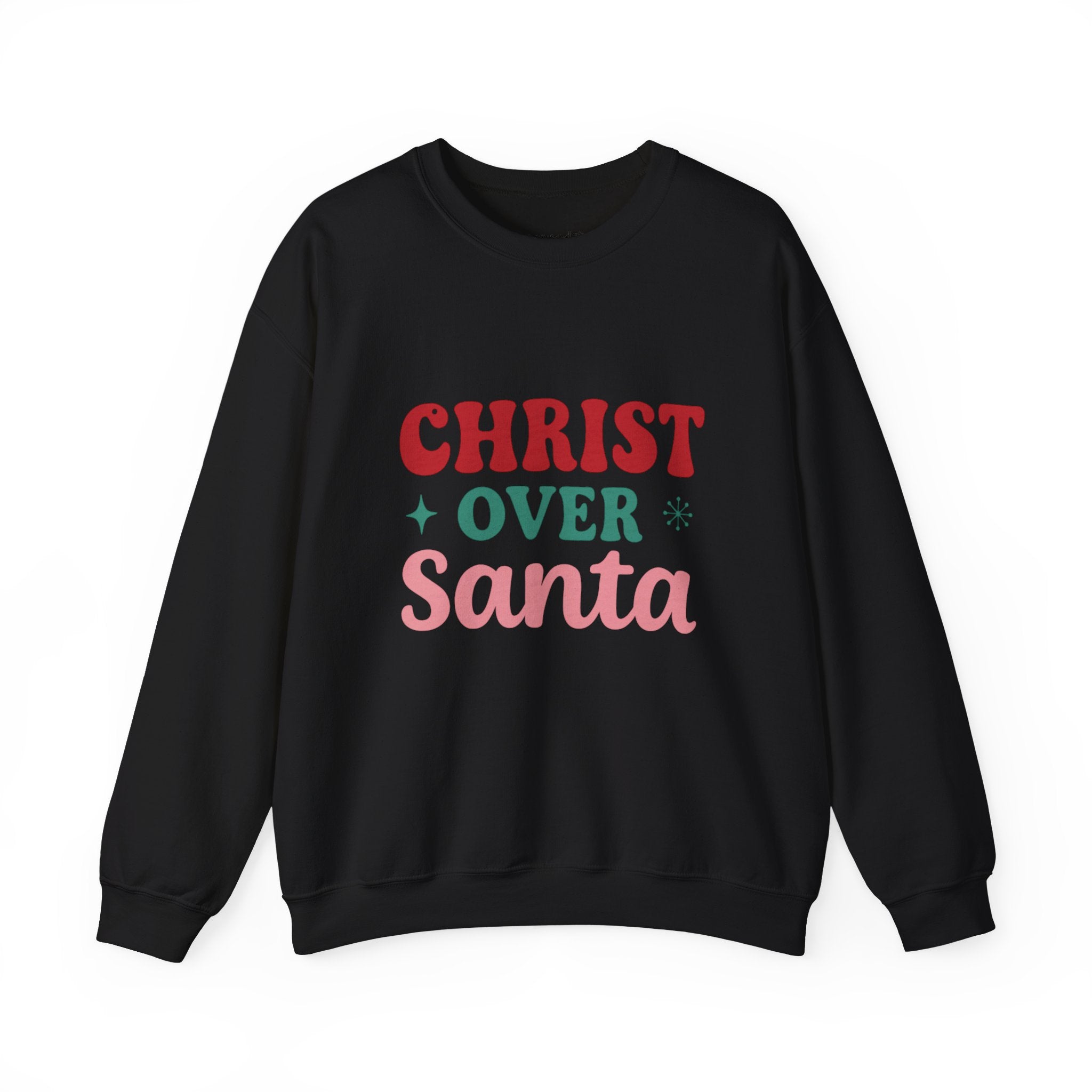 Christ Over Santa Crewneck Sweatshirt