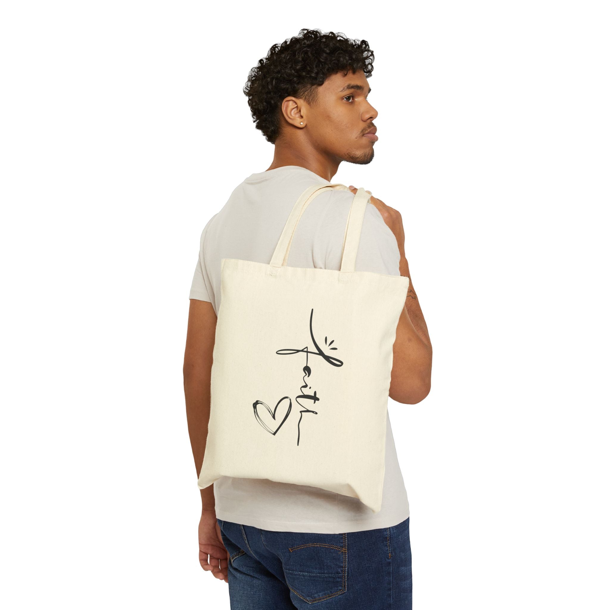 Faith Cotton Canvas Tote Bag