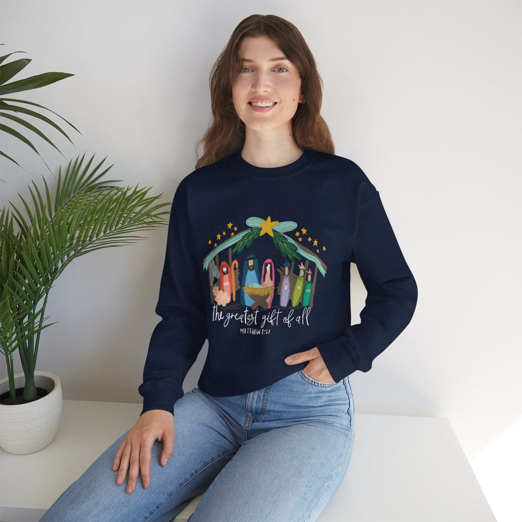 Nativity Scene Crewneck Sweatshirt