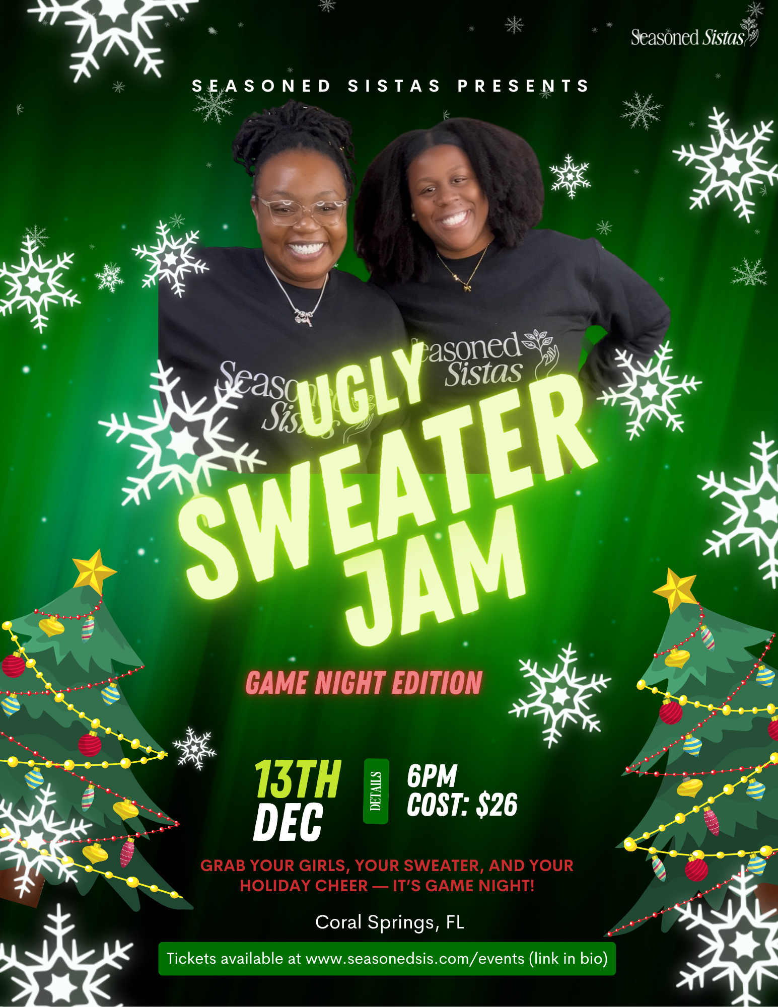 Ugly Sweater Jam: Game Night Edition | Dec 13